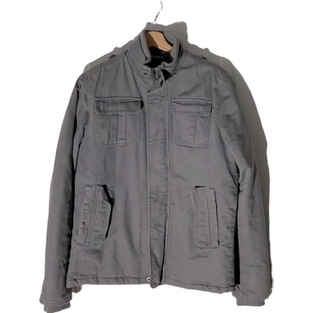Urban‎ Outfitters x All-Son | Utility Field Jacket Medium Gray Quilted Lining - Picture 2 of 5